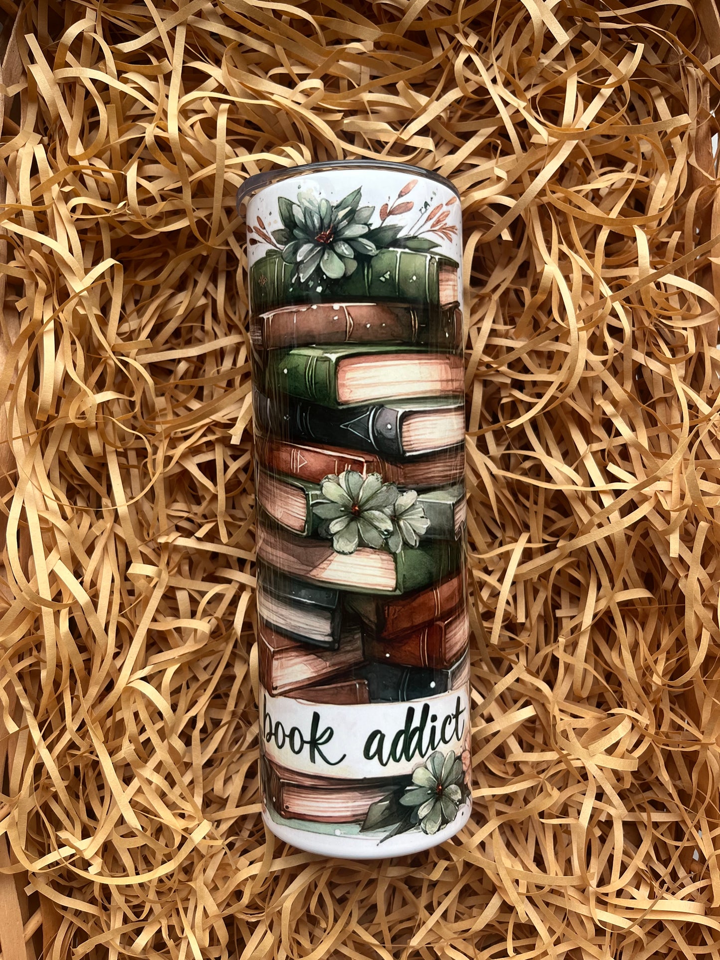 Book addict tumbler