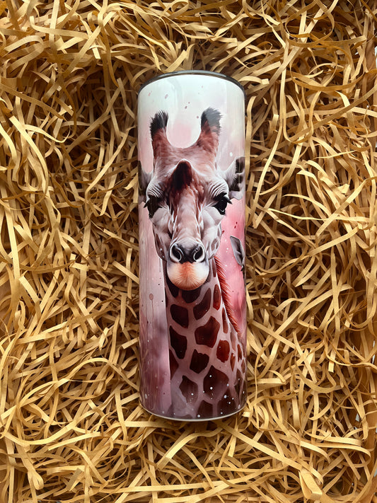 Giraffe mama and mini tumbler