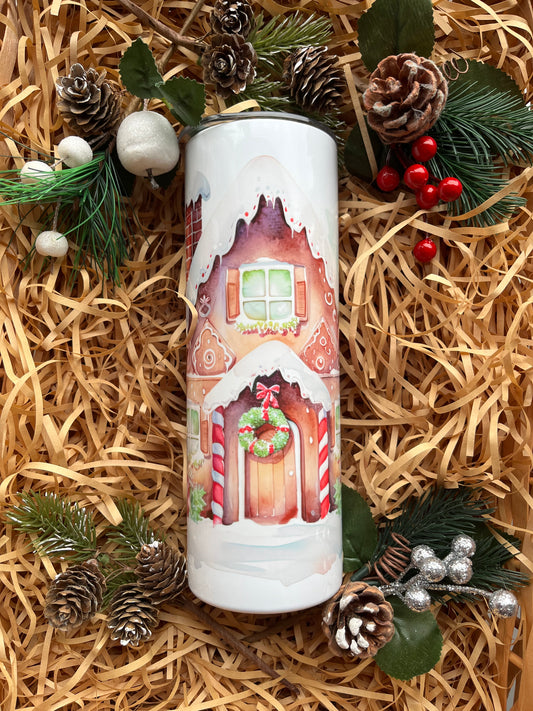 Gingerbread house 20oz tumbler