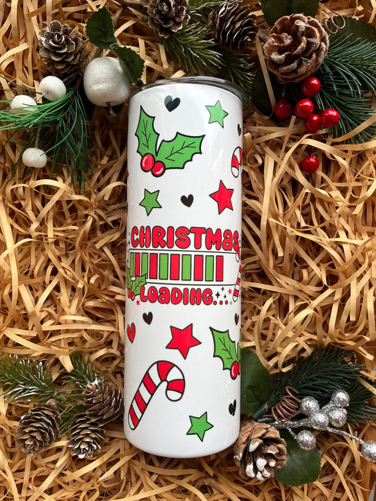 Christmas is loading 20oz tumbler