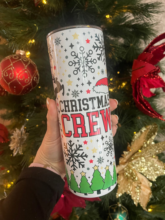 Christmas crew 20oz tumbler